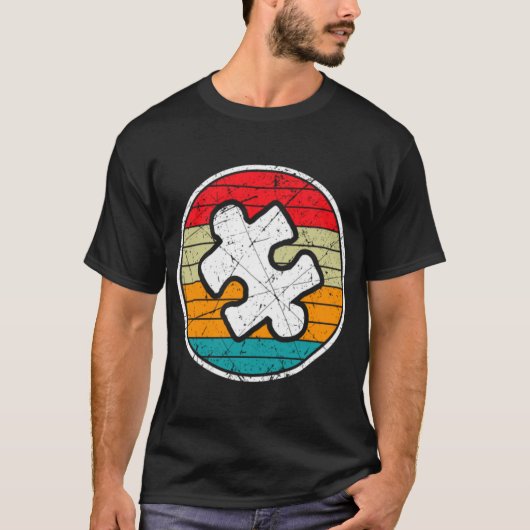 Autisme puzzel stuk - neurodiversiteit t-shirt (Voorkant)