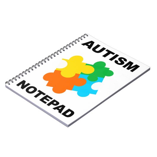 Autisme Puzzel Stuk Notitieboek (Linkerzijde)