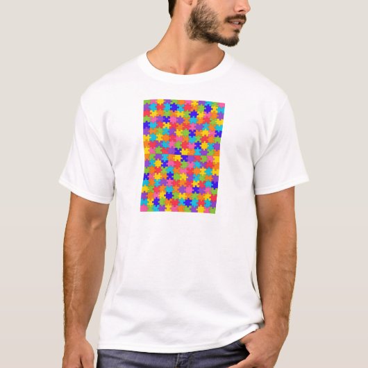 autisme puzzel t-shirt (Voorkant)
