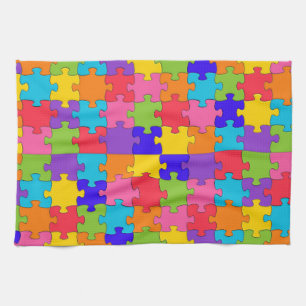autisme puzzel theedoek