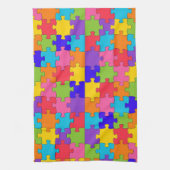 autisme puzzel theedoek (Verticaal)