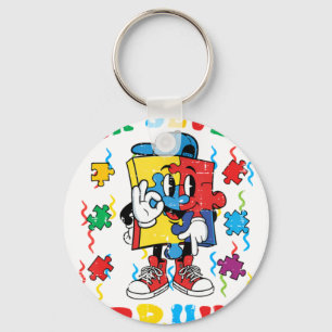 Autisme Puzzel Zes Zeven 67 Bru Sleutelhanger