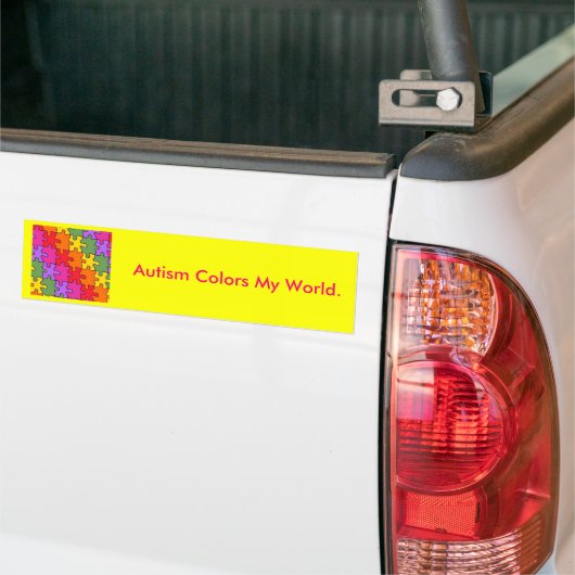 autisme puzzelstukjes 33 bumpersticker (Op Truck)