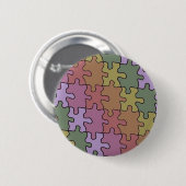 autisme puzzelstukken 35 ronde button 5,7 cm (Voorkant /achterkant)