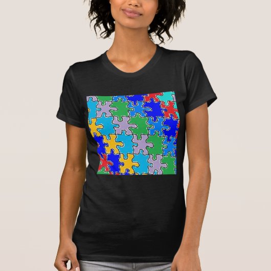 autisme puzzelstukken 41 t-shirt (Voorkant)
