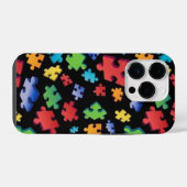 Autisme Puzzelstukken iPhone Hoesje (Achterkant horizontaal)