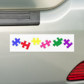 Autisme puzzle Bumpersticker (Op auto)