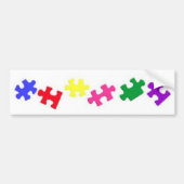 Autisme puzzle Bumpersticker (Voorkant)