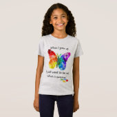 Autisme Puzzle Butterfly wanneer ik ontwerp opkwee T-shirt (Voorkant volledig)