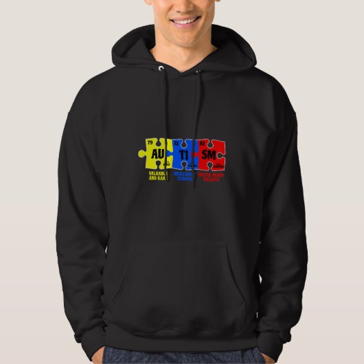 Autisme Puzzle Chemical Element Autisme Awareness Hoodie (Voorkant)
