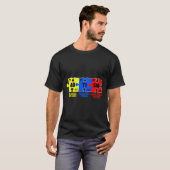 Autisme Puzzle Chemical Element Autisme Awareness T-shirt (Voorkant volledig)