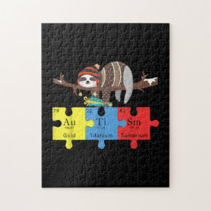 Autisme Puzzle Chemistry Sloth Autism Awareness Legpuzzel