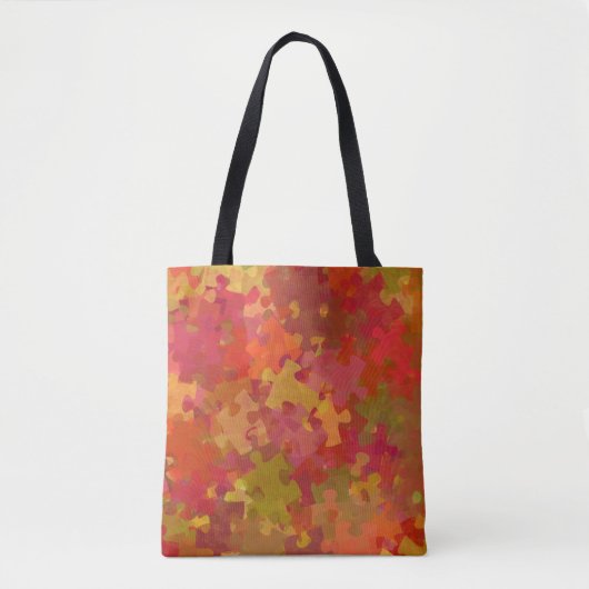 Autisme — Puzzle Collage Art Tote Bag (Voorkant)