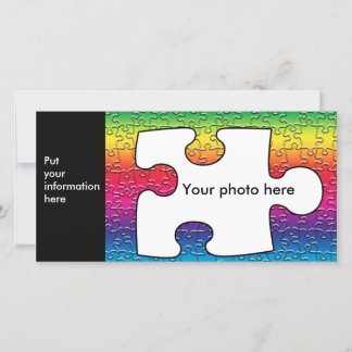 autisme puzzle foto - kaart , sjabloon