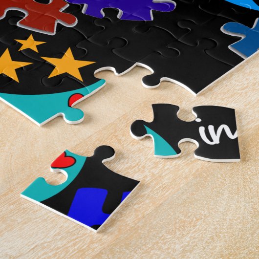 Autisme Puzzle Imagine Legpuzzel (Zijkant)