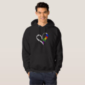 Autisme Puzzle Love Autism Awareness Graphic for W Hoodie (Voorkant volledig)