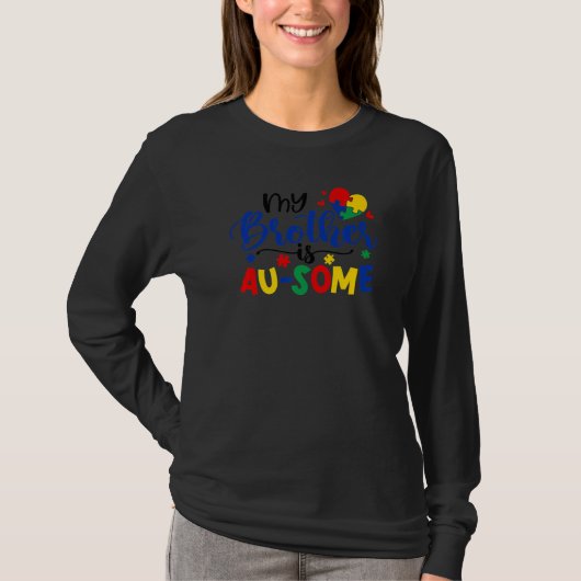 Autisme Puzzle My Brother Au some autisme awarenes T-shirt (Voorkant)