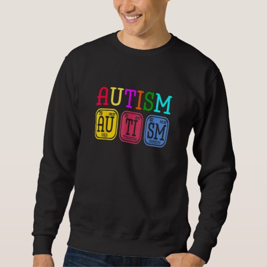 Autisme Puzzle Periodic Table Elements Au Trui (Voorkant)