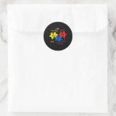Autisme Puzzle Periodic Table Elements Mo Ronde Sticker (Tas)