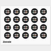 Autisme — Puzzle Piece Autistic Support Ronde Sticker (Vel)
