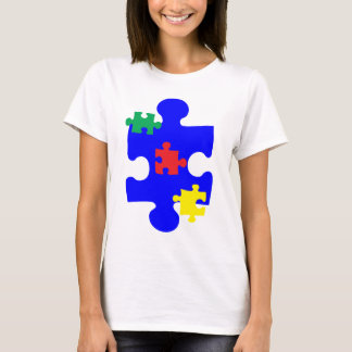 Autisme Puzzle Piece Awarness T-shirt