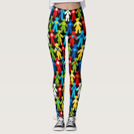 Autisme Puzzle Piece People Awareness Support Cute Leggings