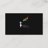 Autisme Puzzle Piece Tshirt Autistic awareness Visitekaartje (Voorkant)