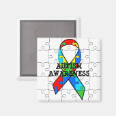 Autisme Puzzle Pineersels Magnet (Voorkant / Achterkant)