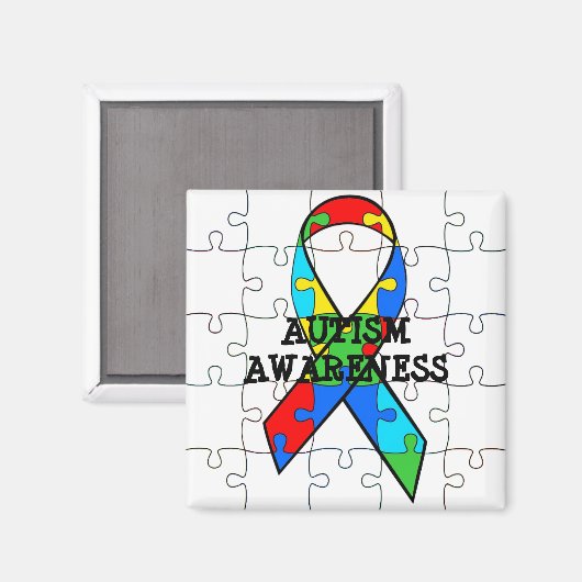 Autisme Puzzle Pineersels Magnet (Voorkant / Achterkant)