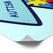 Autisme Puzzle Ribbon Awareness Poster (Hoek)