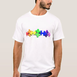 Autisme Puzzle Strip T-shirt