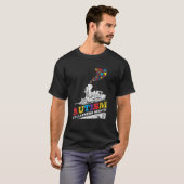Autisme Puzzle Train - Speelgoed ondersteunt bewus T-shirt (Voorkant volledig)