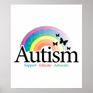 Autisme Rainbow Poster