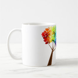Autisme Rainbow Puzzle Tree Koffiemok