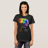 Autisme Rainbow Puzzle Tree T-shirt (Voorkant volledig)