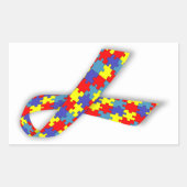 Autisme Rechthoekige Sticker (Voorkant)
