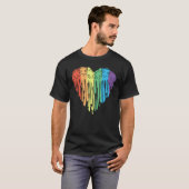 Autisme Regenboog Hart T-shirt (Voorkant volledig)