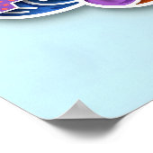 Autisme Regenboog Hersentypografie Neurodiversitei Poster (Hoek)