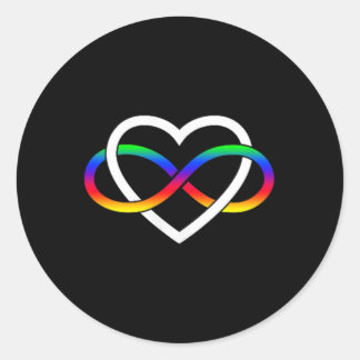 Autisme Regenboog Oneindigheid Symbool Autisme One Ronde Sticker