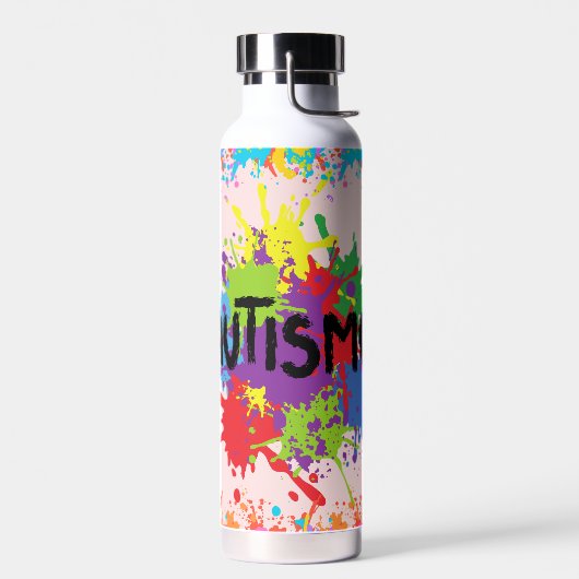 Autisme Regenboog Splash Waterfles (Links)