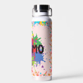 Autisme Regenboog Splash Waterfles (Achterkant)