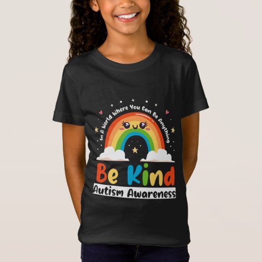 Autisme Regenboog zijn een soort Autisme Bewustmak T-shirt (Voorkant)