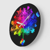 Autisme regenboogboom grote klok (Hoek)