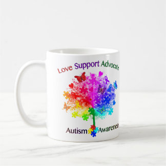 Autisme regenboogboom koffiemok