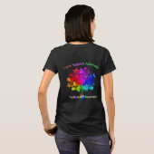 Autisme regenboogboom t-shirt (Achterkant volledig)