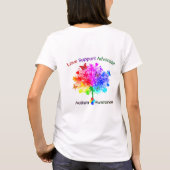 Autisme regenboogboom t-shirt (Achterkant)