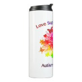 Autisme regenboogboom thermosbeker (Gedraaid links)