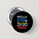 Autisme Reis Nooit Geplande Rondleiding Oma Grootm Ronde Button 5,7 Cm (Voorkant /achterkant)