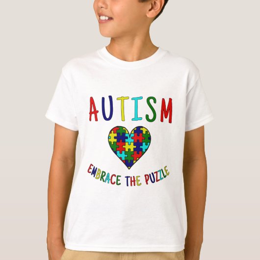 Autisme remt de puzzle t-shirt (Voorkant)