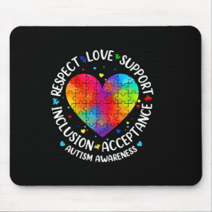 Autisme Respect Liefde Inclusie Aanvaarding Bewust Muismat